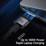 Adaptor Mcdodo OTG Adapter (OT-6850), Type-C to MagSafe 3, 140W, Aliaj Aluminiu, Indicator LED, pentru MacBook Air/pro