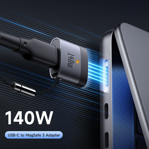 Adaptor Mcdodo OTG Adapter (OT-6850), Type-C to MagSafe 3, 140W, Aliaj Aluminiu, Indicator LED, pentru MacBook Air/pro