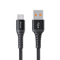 Cablu Mcdodo de date (CA-2271), USB to Type-C, Nylon Braided, Aliaj aluminiu, Support QC4.0/3.0, 1m, negru
