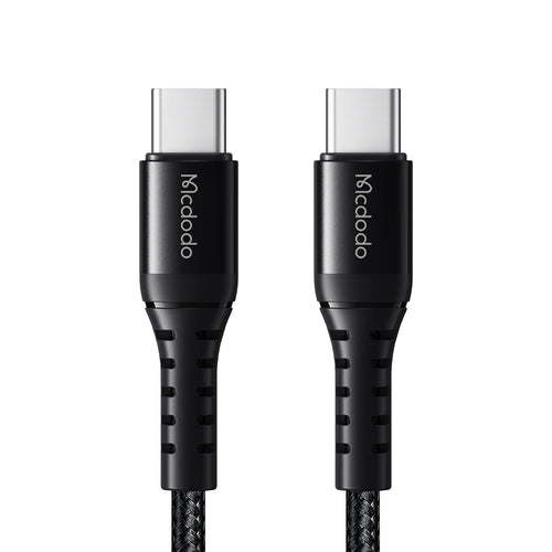 Cablu Mcdodo de date (CA-5641), Type-C to Type-C, Nylon Braided, Aliaj aluminiu, PD60W, 1m, negru