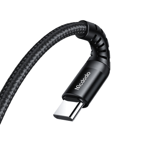 Cablu Mcdodo de date (CA-5641), Type-C to Type-C, Nylon Braided, Aliaj aluminiu, PD60W, 1m, negru