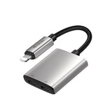 Adaptor Mcdodo Audio Adapter Wales Series (CA-5560), Lightning to 2x Lightning, Aluminum Alloy, Nylon, 5V/2A, 12.5cm