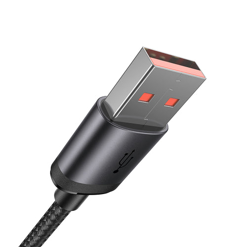 Cablu Mcdodo de date (CA-3990), USB to Micro-USB, Nylon Braided, Aliaj aluminiu, QC4.0, 1m, negru