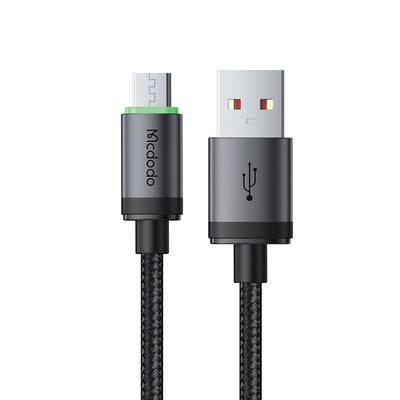 Cablu Mcdodo de date (CA-3990), USB to Micro-USB, Nylon Braided, Aliaj aluminiu, QC4.0, 1m, negru