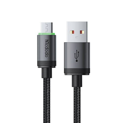 Cablu Mcdodo de date (CA-3990), USB to Micro-USB, Nylon Braided, Aliaj aluminiu, QC4.0, 1m, negru