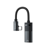Adaptor Mcdodo Audio Adapter (CA-1880), Type-C to Type-C, 3.5mm, PD60W Charging+ Music Play+call Function, 0.1m, Gri