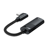 Adaptor Mcdodo Audio Adapter (CA-1880), Type-C to Type-C, 3.5mm, PD60W Charging+ Music Play+call Function, 0.1m, Gri