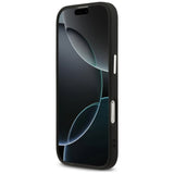 Husa pentru iPhone 17, Karl Lagerfeld Leather K&C Pins MagSafe (KLHMP17SPSMLRKCK), negru