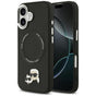 Husa pentru iPhone 17, Karl Lagerfeld Leather K&C Pins MagSafe (KLHMP17SPSMLRKCK), negru