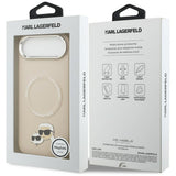 Husa pentru iPhone 17 Air, Karl Lagerfeld Leather K&C Pins MagSafe (KLHMP17MPSMLRKCE), maro
