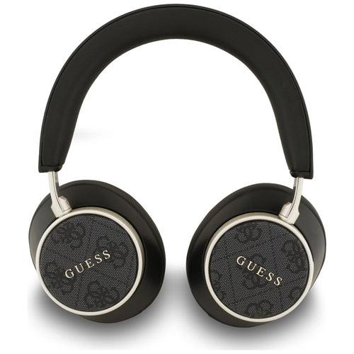 Casti wireless Guess 4G Classic Logo (GUBHC15P4MRSCK), Bluetooth, ANC, On-ear, Eco Leather, negru;auriu