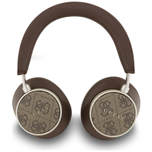 Casti wireless Guess 4G Classic Logo (GUBHC15P4MRSCW), Bluetooth, ANC, On-ear, Eco Leather, maro