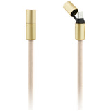 Cablu Guess de date Cbdy 4G Charm (GUCCUCNY4GDE), USB-C to USB-C, Incarcare rapida, Protective Cap, 1.5m, bej