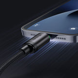 Cablu Mcdodo de date (CA-4820), USB-C to Lightning, Nylon Braided, Aliaj aluminiu, 36W, 1m, negru