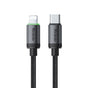 Cablu Mcdodo de date (CA-4820), USB-C to Lightning, Nylon Braided, Aliaj aluminiu, 36W, 1m, negru