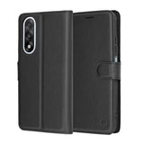 Husa pentru OnePlus Nord 5, Techsuit Leather Folio, negru