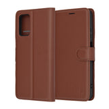 Husa pentru Motorola Moto G05, Techsuit Leather Folio, maro
