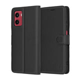 Husa pentru Motorola Moto G05, Techsuit Leather Folio, maro