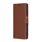 Husa pentru Motorola Moto G15, Techsuit Leather Folio, maro