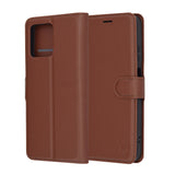 Husa pentru Motorola Moto G15, Techsuit Leather Folio, maro