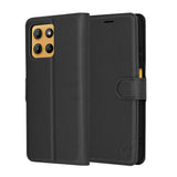 Husa pentru Motorola Moto G15, Techsuit Leather Folio, maro