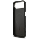 Husa pentru iPhone 17 Air, Karl Lagerfeld Leather Karl Pin MagSafe (KLHMP17MPSMLRKLK), negru