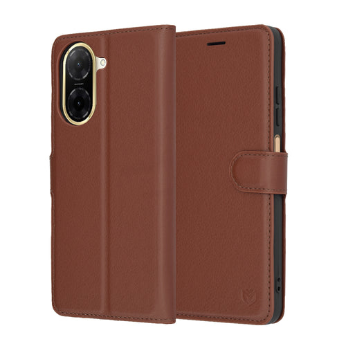 Husa pentru Xiaomi Redmi A5 4G (Standard), Techsuit Leather Folio, maro