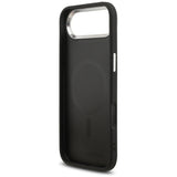 Husa pentru iPhone 17 Air, Karl Lagerfeld Leather Choupette Pin MagSafe (KLHMP17MPSMLRCHK), negru