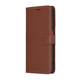 Husa pentru Motorola Moto G05, Techsuit Leather Folio, maro