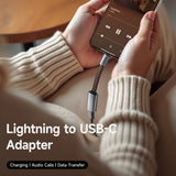 Adaptor Mcdodo Audio Adapter (CA-4870), Lightning to Type-C, 2A, 24W, 480Mbps, OTG, Support Fast Charge, Call Function