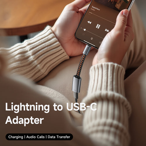 Adaptor Mcdodo Audio Adapter (CA-4870), Lightning to Type-C, 2A, 24W, 480Mbps, OTG, Support Fast Charge, Call Function