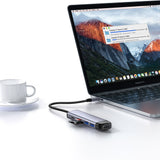 Hub USB Mcdodo Hub (HU-7740), 6in1, 2x USB3.0, Type-C PD100W, HDMI 4K, SD/TF Card Slot, 5Gbps, 2TB, Type-C Cable, gri