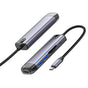 Hub USB Mcdodo Hub (HU-7740), 6in1, 2x USB3.0, Type-C PD100W, HDMI 4K, SD/TF Card Slot, 5Gbps, 2TB, Type-C Cable, gri
