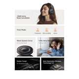 Casti wireless Mcdodo T03 Series (HP-5820), On-ear, Bluetooth V5.4, 500mAh, ANC Technology, negru