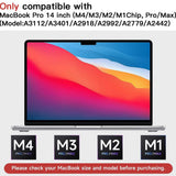 Techsuit VisionProX Anti-Blue Light, MacBook Pro 14 (2023 / 2024 / 2025 / 2026), Matte Clear