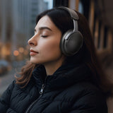 Casti wireless Mcdodo T02 Series (HP-1420), On-ear, Bluetooth V5.4, 500mAh, ANC Anulare zgomot, negru
