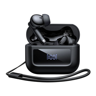 Casti wireless Mcdodo B04 Series (HP-3290), Bluetooth V5.3, IPX4, True Wireless, Afisaj digital, cu Lanyard, negru