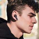 Casti wireless Mcdodo B04 Series (HP-3290), Bluetooth V5.3, IPX4, True Wireless, Afisaj digital, cu Lanyard, negru
