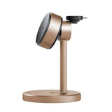 Incarcator wireless Mcdodo Negru Swan Series (CH-2463), Magnetic, pentru iPhone/iWatch/Earbuds, 22.5W, Qi2, auriu