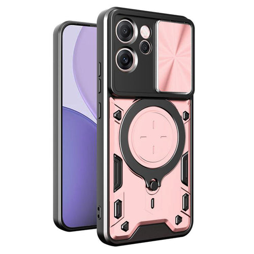 Husa pentru OPPO Reno14 FS 5G, Techsuit CamGuard Pro, roz auriu