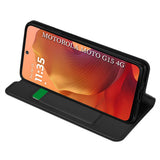 Husa pentru Motorola Moto G15, Techsuit Magskin Book, negru