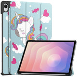 Husa tableta pentru Samsung Galaxy Tab S11, Techsuit FoldPro, Unicorn
