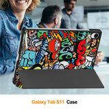 Husa tableta pentru Samsung Galaxy Tab S11, Techsuit FoldPro, Unicorn