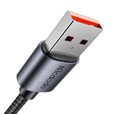 Cablu Mcdodo de date (CA-6520), USB-A to USB-C, Afisaj LED, 6A, 1.2m, negru