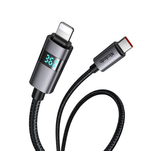 Cablu Mcdodo de date (CA-6570), USB-C to Lightning, Afisaj LED, 36W, 1.2m, negru