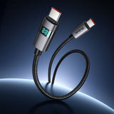 Cablu Mcdodo de date (CA-5610), USB-C to USB-C, Afisaj LED, 100W, Incarcare rapida, 1.2m, negru