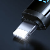 Cablu Mcdodo de date BAT Series (CA-5000), USB-A to Lightning, Afisaj digital, 1.2m, negru