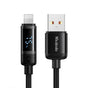 Cablu Mcdodo de date BAT Series (CA-5000), USB-A to Lightning, Afisaj digital, 1.2m, negru