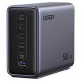 Statie de incarcare UGREEN Nexode X759 (55550B), GaN, Incarcare rapida, USB, 5x Type-C, PD 3.1, 500W, gri