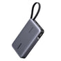 Baterie externa UGREEN PB551 (55992B), Incarcare rapida, Afisaj digital, USB, Type-C, Built-In USB-C Cablu, 145W, 20000mAh, gri